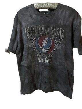 Men’s Grateful Dead Tie-Dye Graphic Tee in Charcoal SZ Med